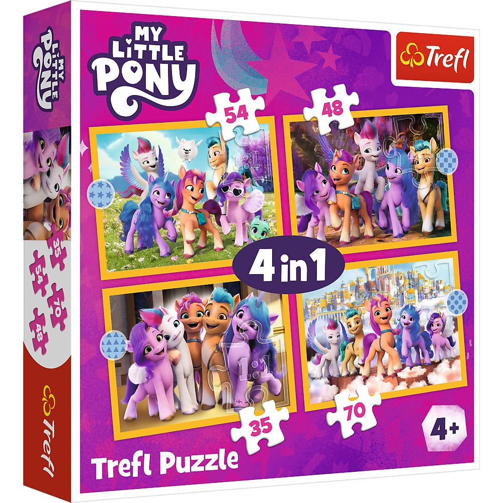 Trefl Red 4 in 1 Puzzle - My Little Pony - Meet the Ponies (ONLINE ORDER ONLY)