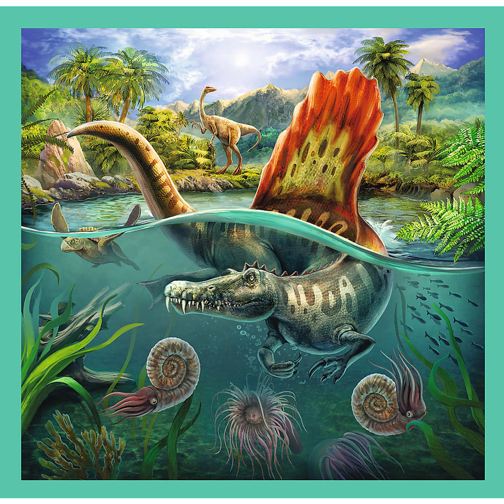 Trefl Preschool 3 in 1 Puzzle - The Extraordinary World of Dinosaurs (ONLINE ORDER ONLY)
