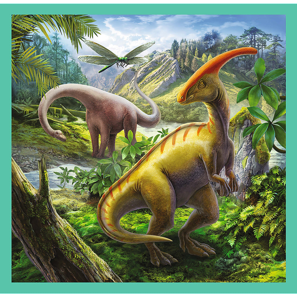 Trefl Preschool 3 in 1 Puzzle - The Extraordinary World of Dinosaurs (ONLINE ORDER ONLY)