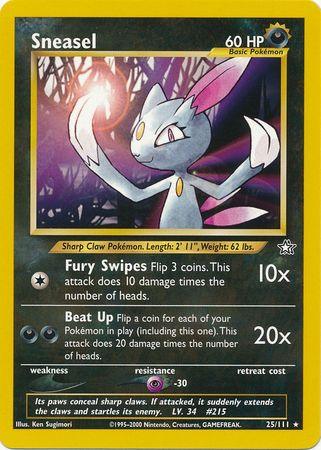 Sneasel (25/111) [Neo Genesis Unlimited] (Online Only)