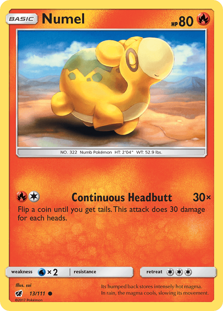 Numel (13/111) [Sun & Moon: Crimson Invasion] (Online Only)