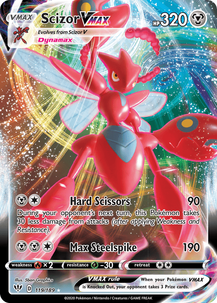 Scizor VMAX (119/189) [Sword & Shield: Darkness Ablaze] (Online Only)