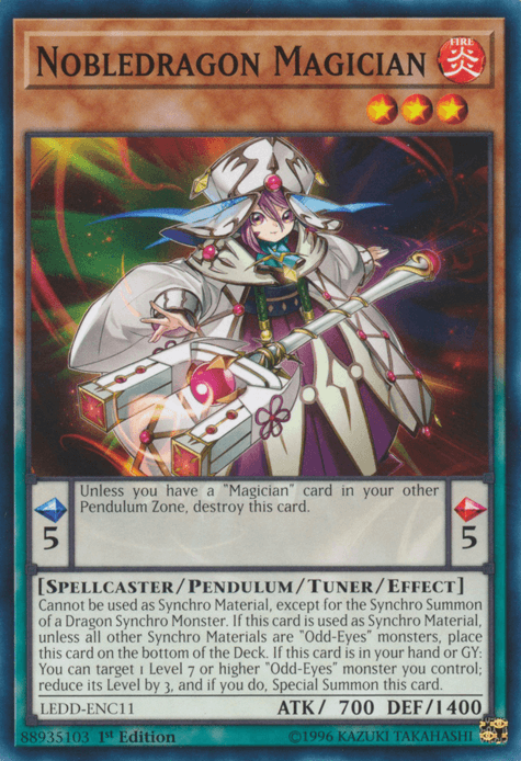 Nobledragon Magician [LEDD-ENC11] Common (ONLINE ORDER ONLY)