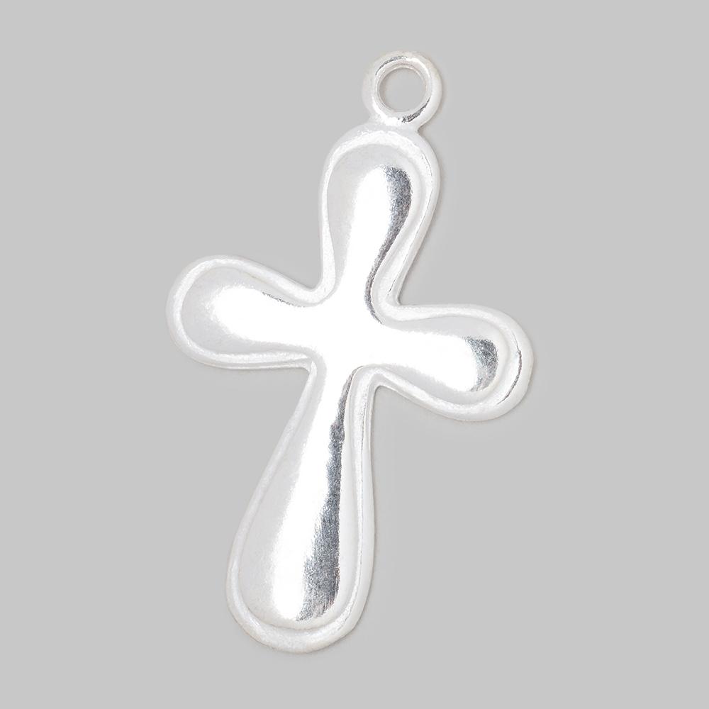 34x25mm Groovy Cross Pendant Charm 1 piece (ONLINE ORDER ONLY)