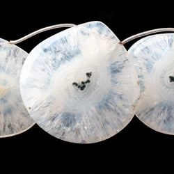 35-44mm Solar Quartz Plain Heart Beads 8 inch 6 pieces (ONLINE ORDER ONLY)