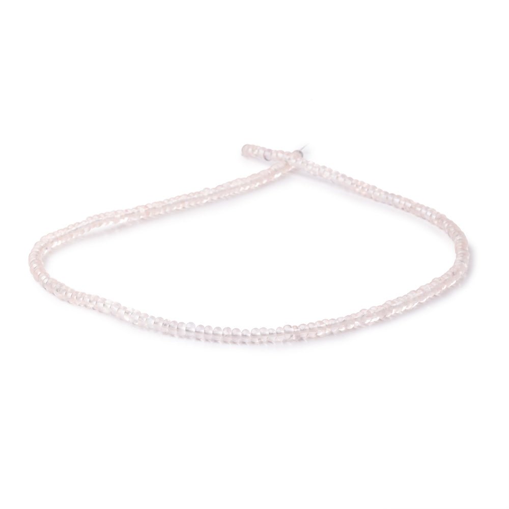 3.5-4mm Rose Quartz Plain Rondelle Beads 16 inch 163 pieces (ONLINE ORDER ONLY)