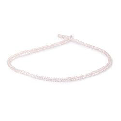 3.5-4mm Rose Quartz Plain Rondelle Beads 16 inch 163 pieces (ONLINE ORDER ONLY)