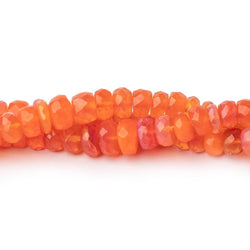 3.5-6.5mm Tangerine Ethiopian Opal Faceted Rondelle Beads 15.5 inch 145 pieces AA (ONLINE ORDER ONLY)
