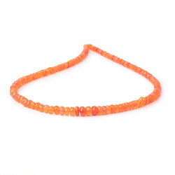3.5-6.5mm Tangerine Ethiopian Opal Faceted Rondelle Beads 15.5 inch 145 pieces AA (ONLINE ORDER ONLY)