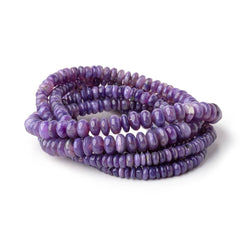 3.5-6mm Charoite Plain Rondelle Beads 17.75 inch 190 pieces AAA (ONLINE ORDER ONLY)