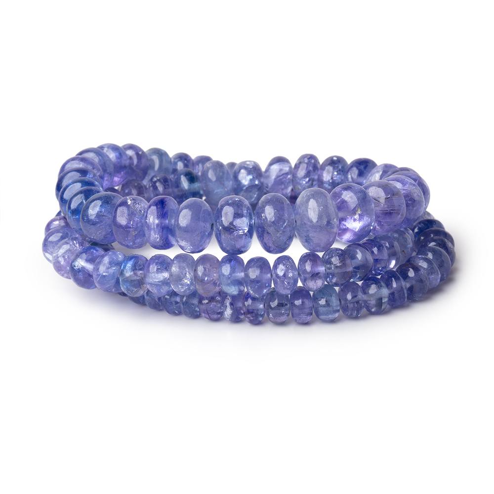 4.5-6mm Tanzanite Plain Rondelle Beads 16 inch 110 pieces (ONLINE ORDER ONLY)