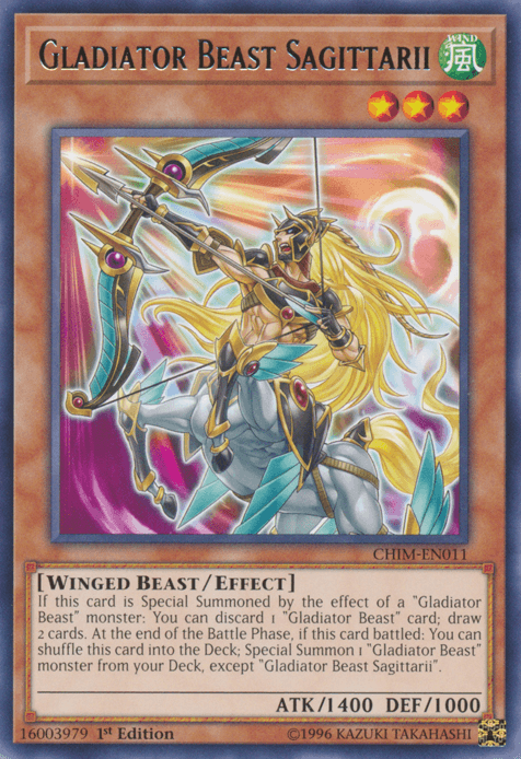 Gladiator Beast Sagittarii [CHIM-EN011] Rare (ONLINE ORDER ONLY)
