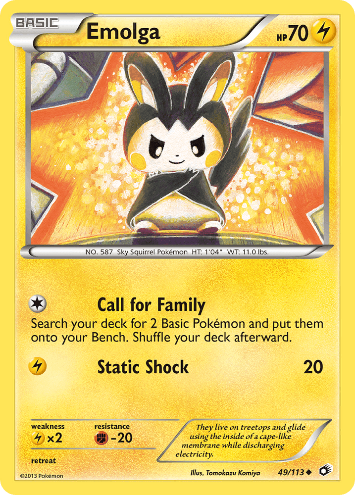Emolga (49/113) [Black & White: Legendary Treasures] (Online Only)
