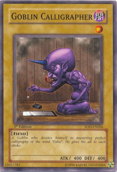 Goblin Calligrapher [SOD-EN004] Common (ONLINE ORDER ONLY)