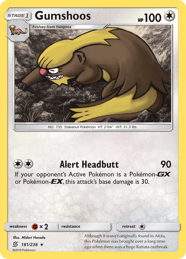 Gumshoos (181/236) [Sun & Moon: Unified Minds] (Online Only)