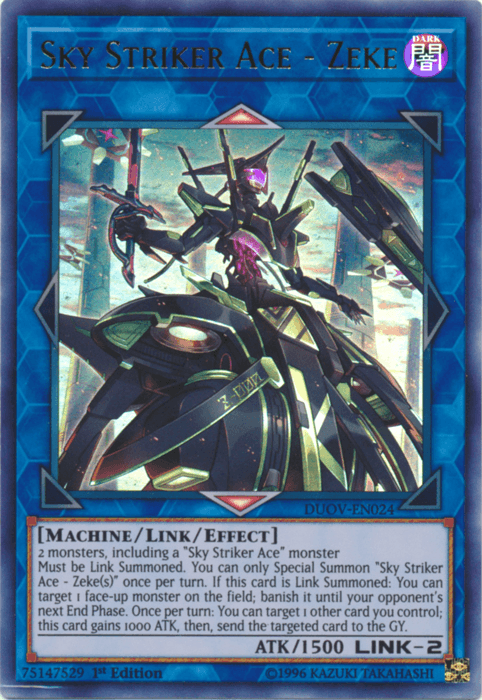 Sky Striker Ace - Zeke [DUOV-EN024] Ultra Rare (ONLINE ORDER ONLY)