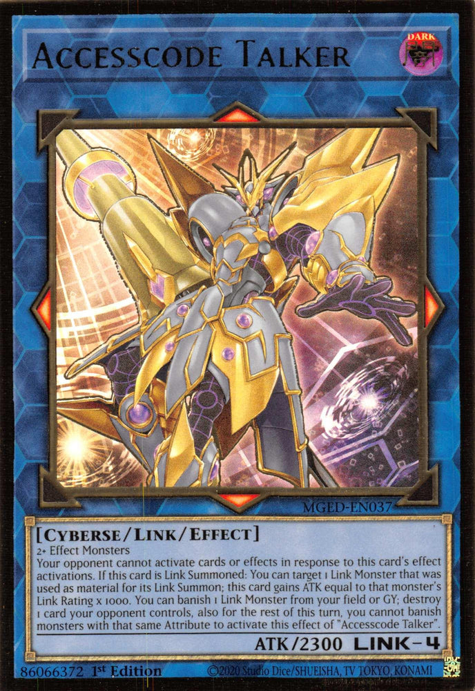 Accesscode Talker [MGED-EN037] Gold Rare (ONLINE ORDER ONLY)