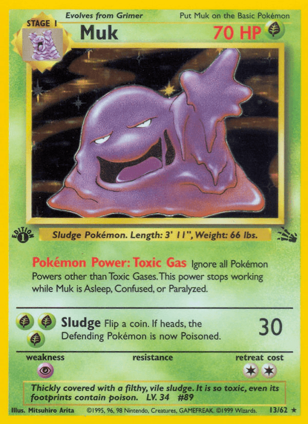 Muk (13/62) [Fossil 1st Edition] (Online Only)