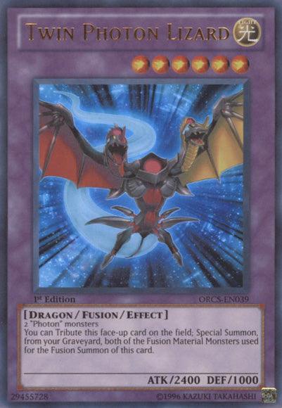 Twin Photon Lizard [ORCS-EN039] Ultra Rare (ONLINE ORDER ONLY)