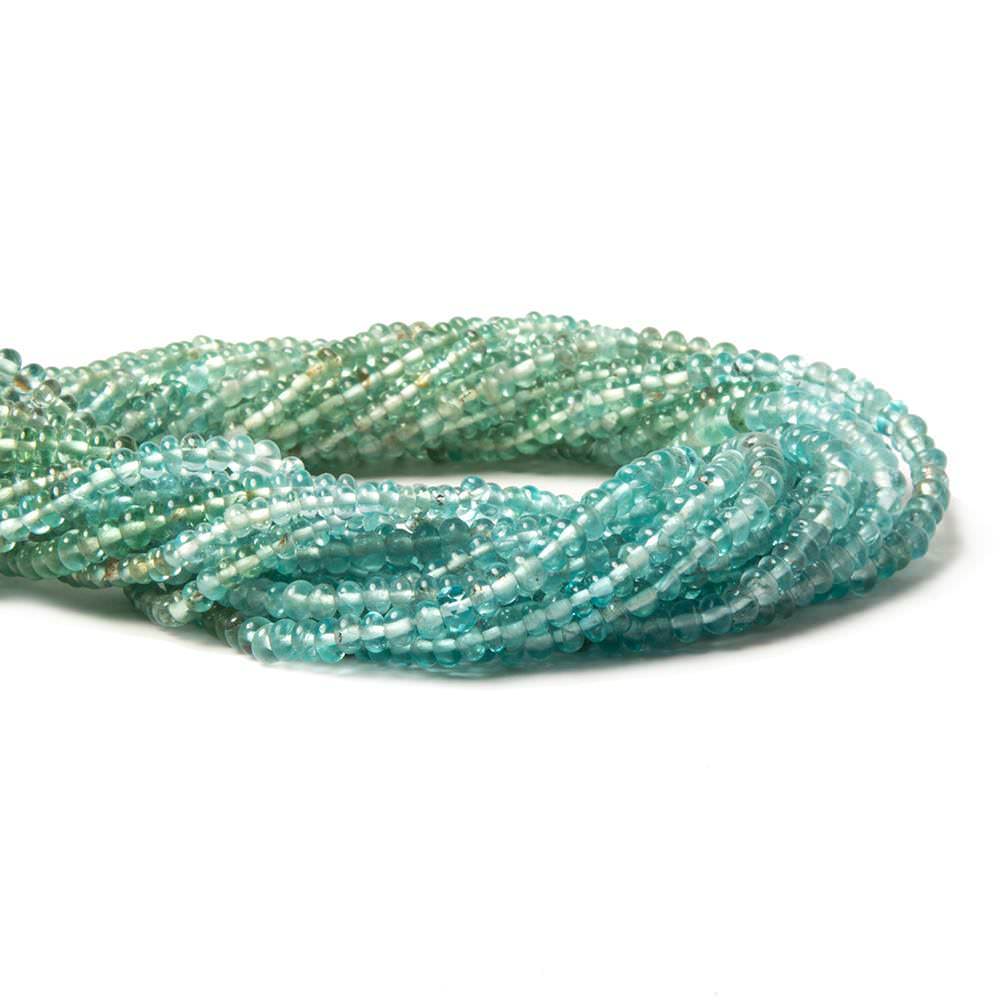 2-3mm Multi-tonal Apatite plain rondelle beads Lot of 10 Strands (ONLINE ORDER ONLY)