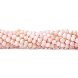 3.5mm Pink Peruvian Opal microfaceted rondelle beads 13 inch 95 pieces (ONLINE ORDER ONLY)