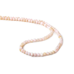 3.5mm Pink Peruvian Opal microfaceted rondelle beads 13 inch 95 pieces (ONLINE ORDER ONLY)