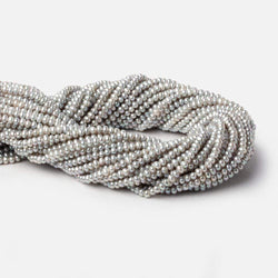 3.5mm Silver Off Round Side Drilled Freshwater Pearls 15.25 inch 153 pieces AAA (ONLINE ORDER ONLY)
