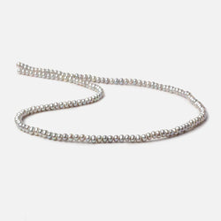 3.5mm Silver Off Round Side Drilled Freshwater Pearls 15.25 inch 153 pieces AAA (ONLINE ORDER ONLY)