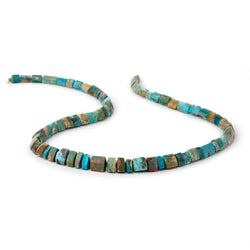 3.5x5-11x6mm Blue Peruvian Opalina Faceted Trillion Beads 16.5 inch 70 pieces AAA (ONLINE ORDER ONLY)