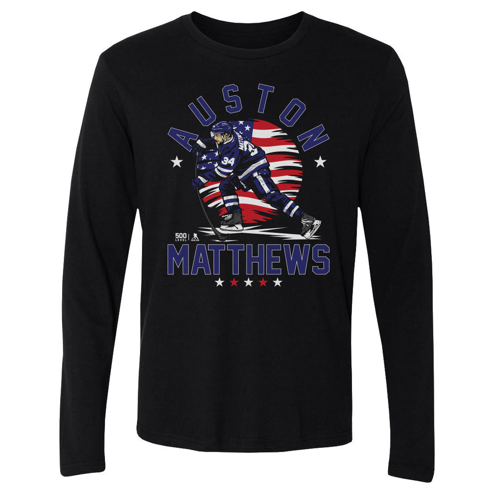 Auston Matthews Toronto USA Flag WHT (ONLINE ORDER ONLY)