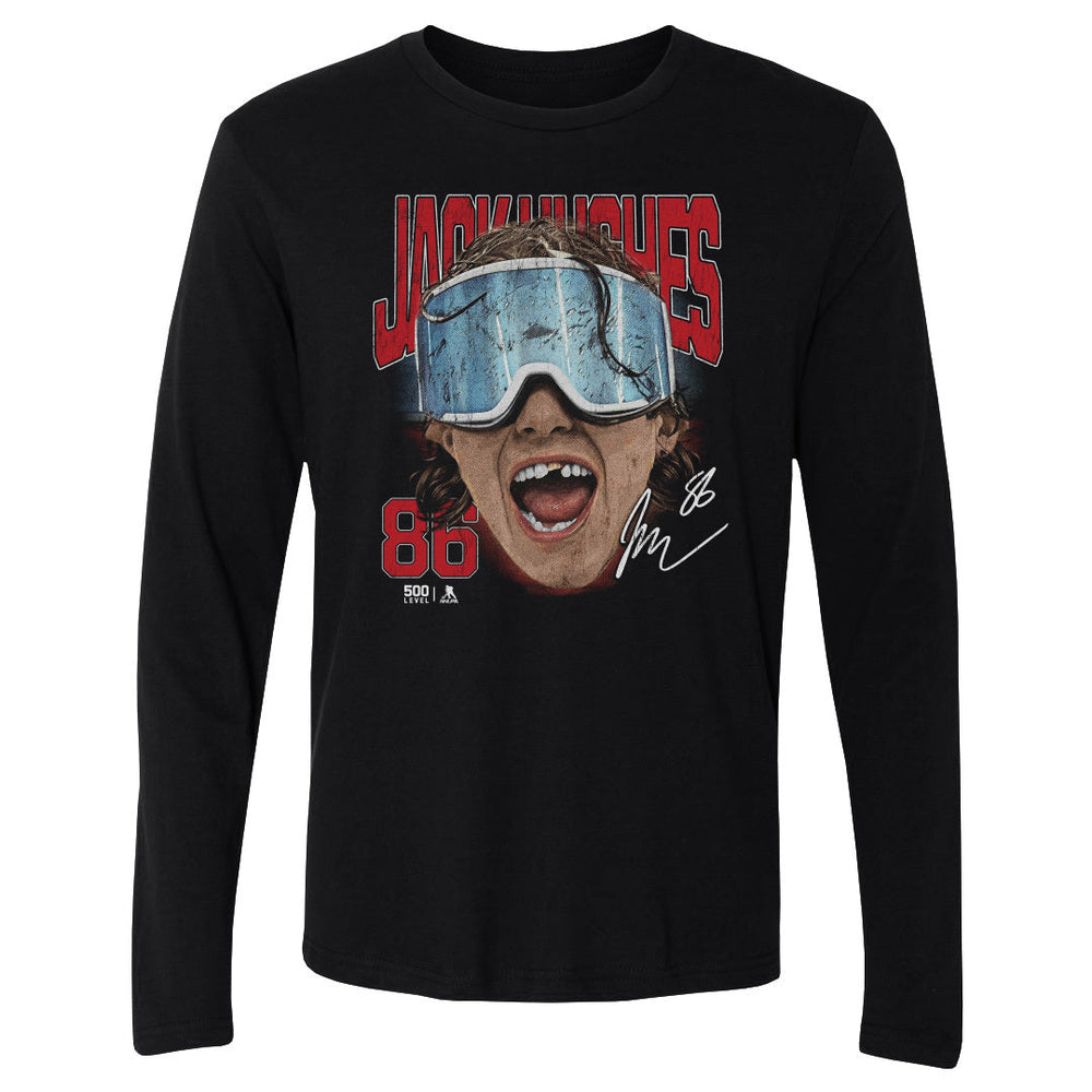 Jack Hughes New Jersey Goggles WHT (ONLINE ORDER ONLY)