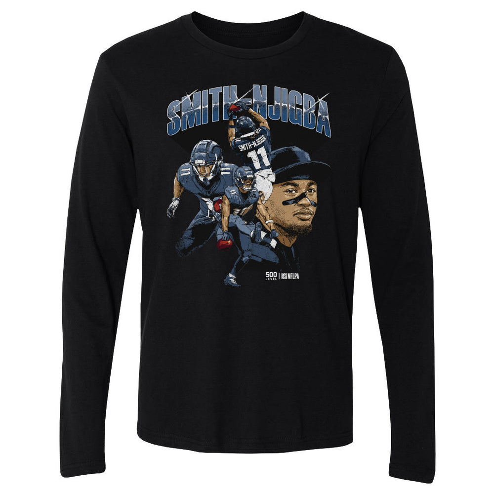 Jaxon Smith-Njigba Seattle Collage WHT (ONLINE ORDER ONLY)