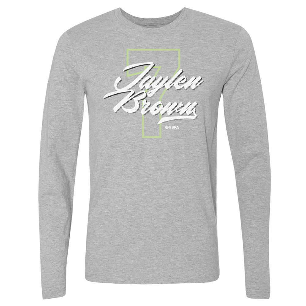 Jaylen Brown Boston Number Script WHT (ONLINE ORDER ONLY)