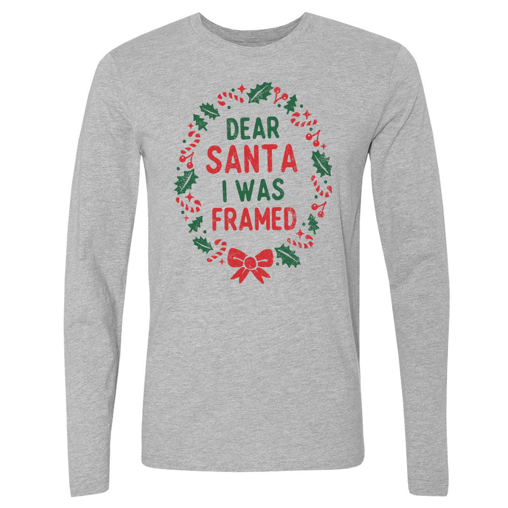 Christmas Dear Santa I Was Framed WHT (ONLINE ORDER ONLY)