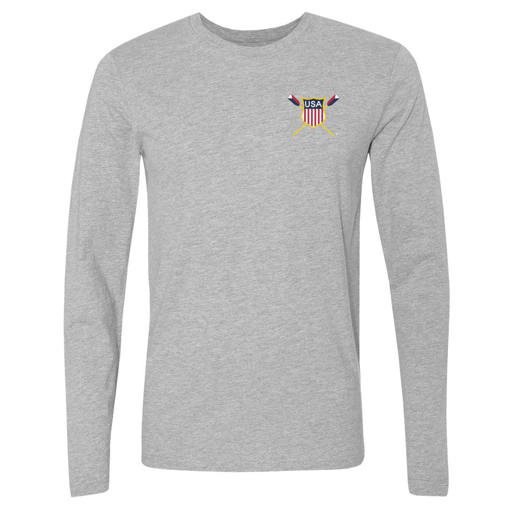 USRowing Emblem Pocket Color WHT (ONLINE ORDER ONLY)