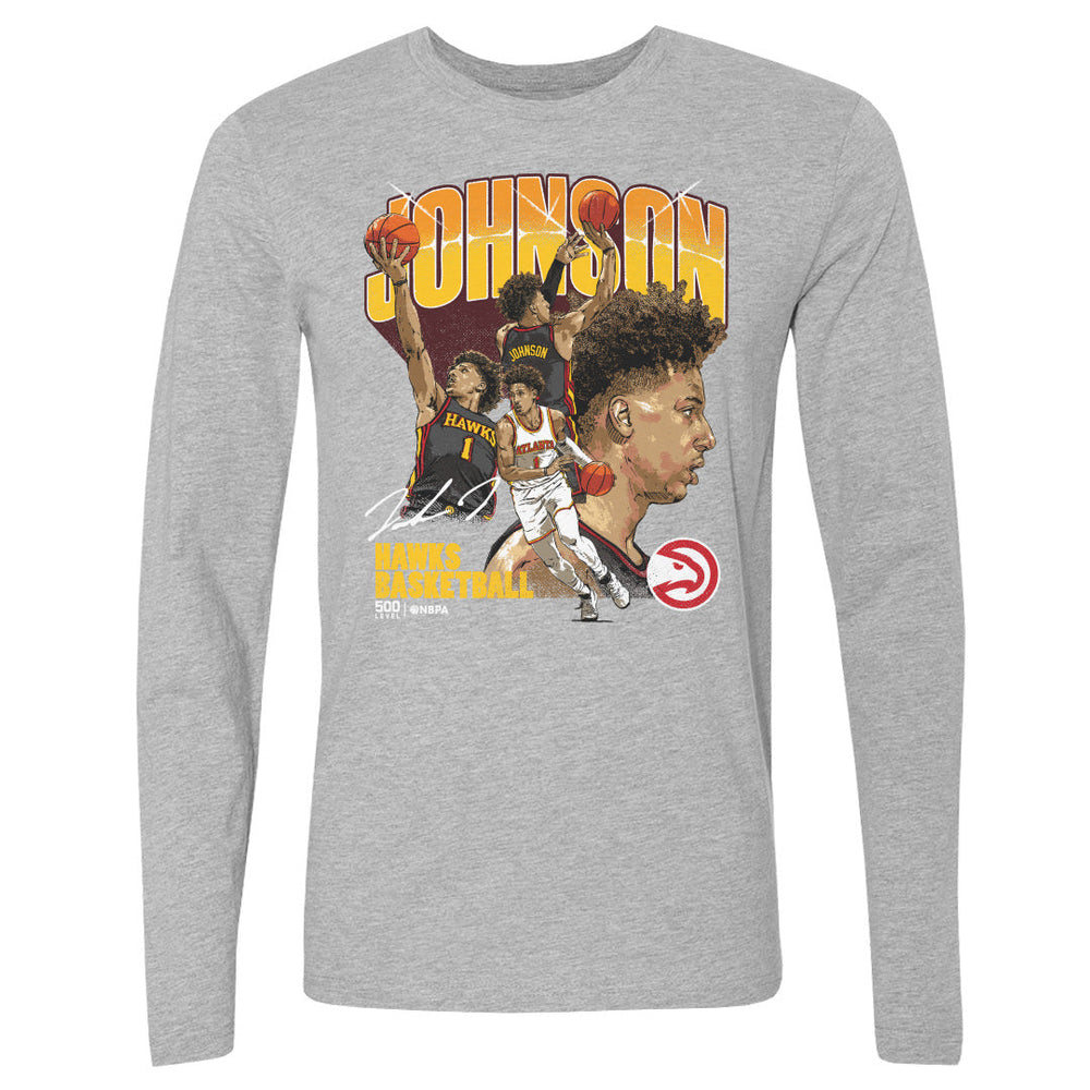 Jalen Johnson Atlanta Hawks Collage WHT (ONLINE ORDER ONLY)