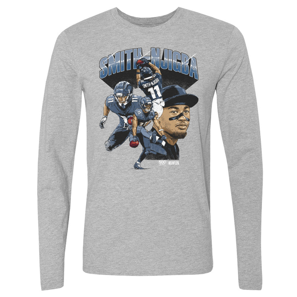 Jaxon Smith-Njigba Seattle Collage WHT (ONLINE ORDER ONLY)