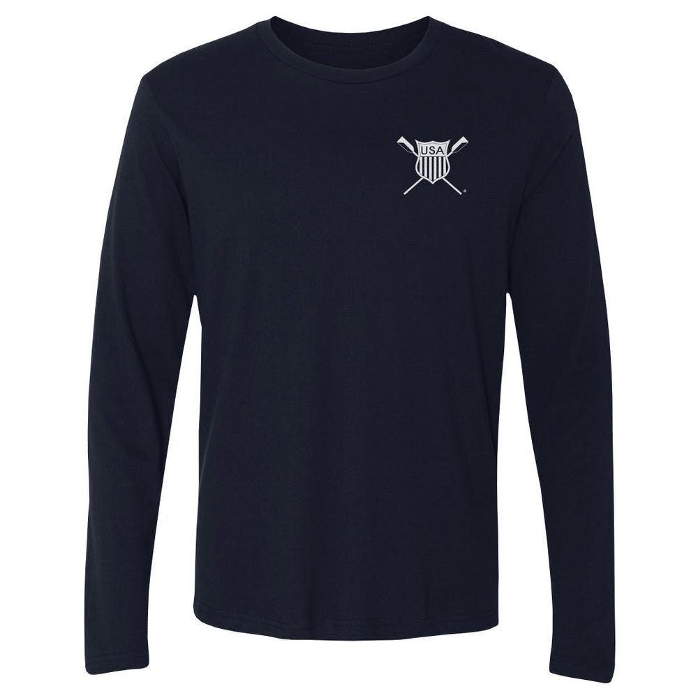 USRowing Emblem Pocket White WHT (ONLINE ORDER ONLY)