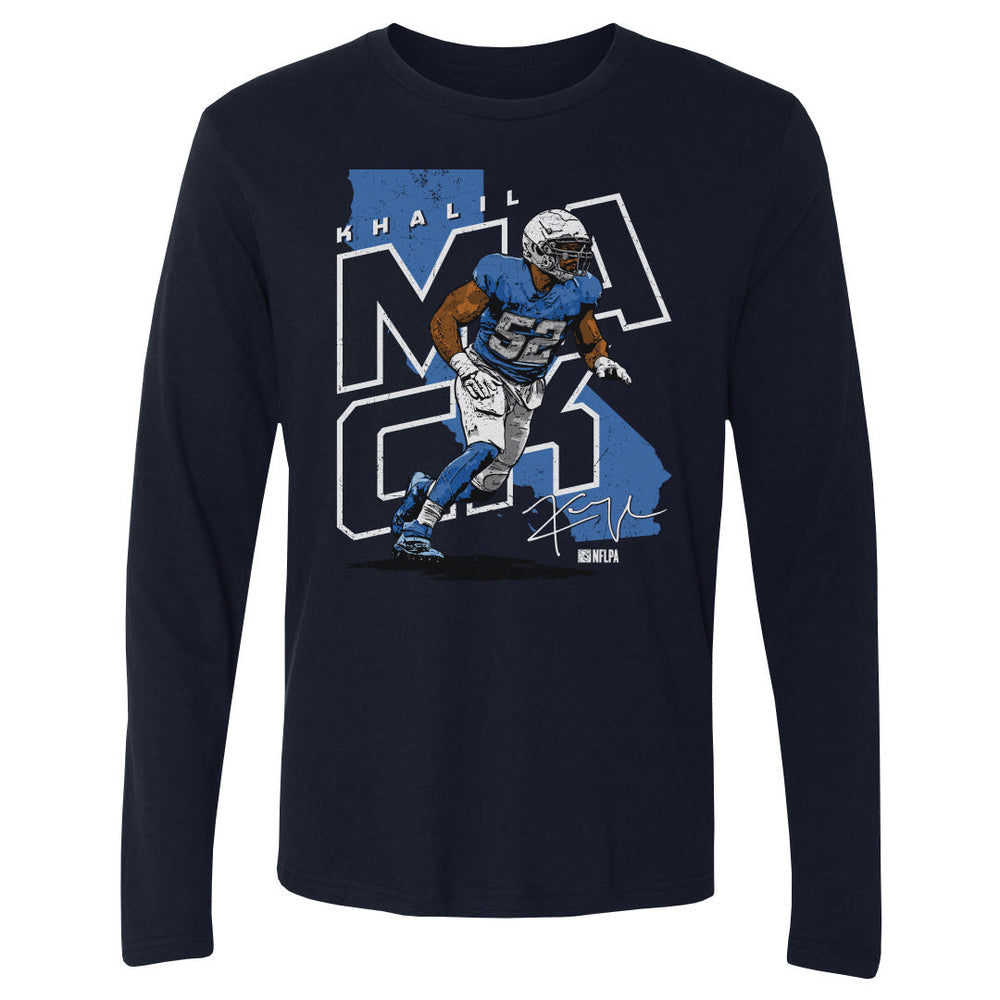 Khalil Mack Los Angeles C Player Map WHT (ONLINE ORDER ONLY)