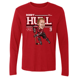 Bobby Hull Chicago Cartoon WHT