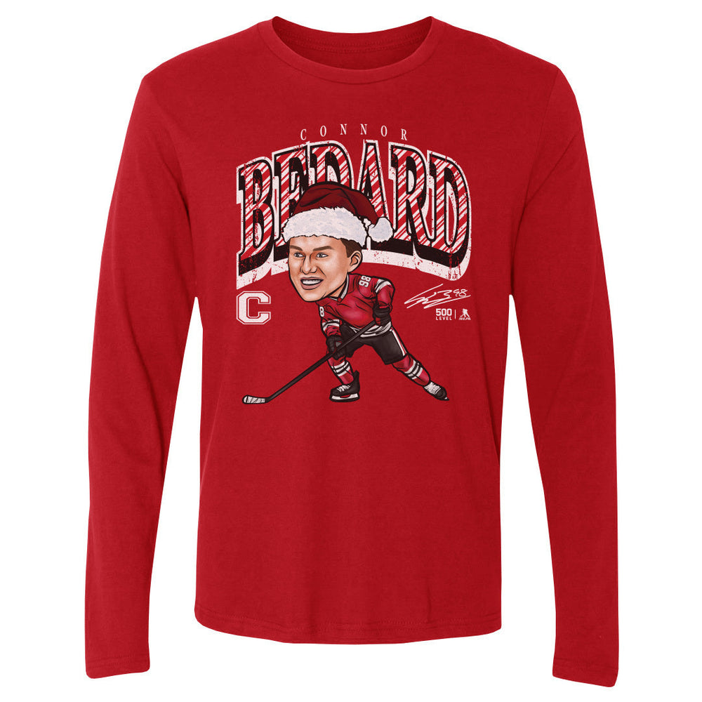 Connor Bedard Chicago Cartoon Santa Hat WHT (ONLINE ORDER ONLY)