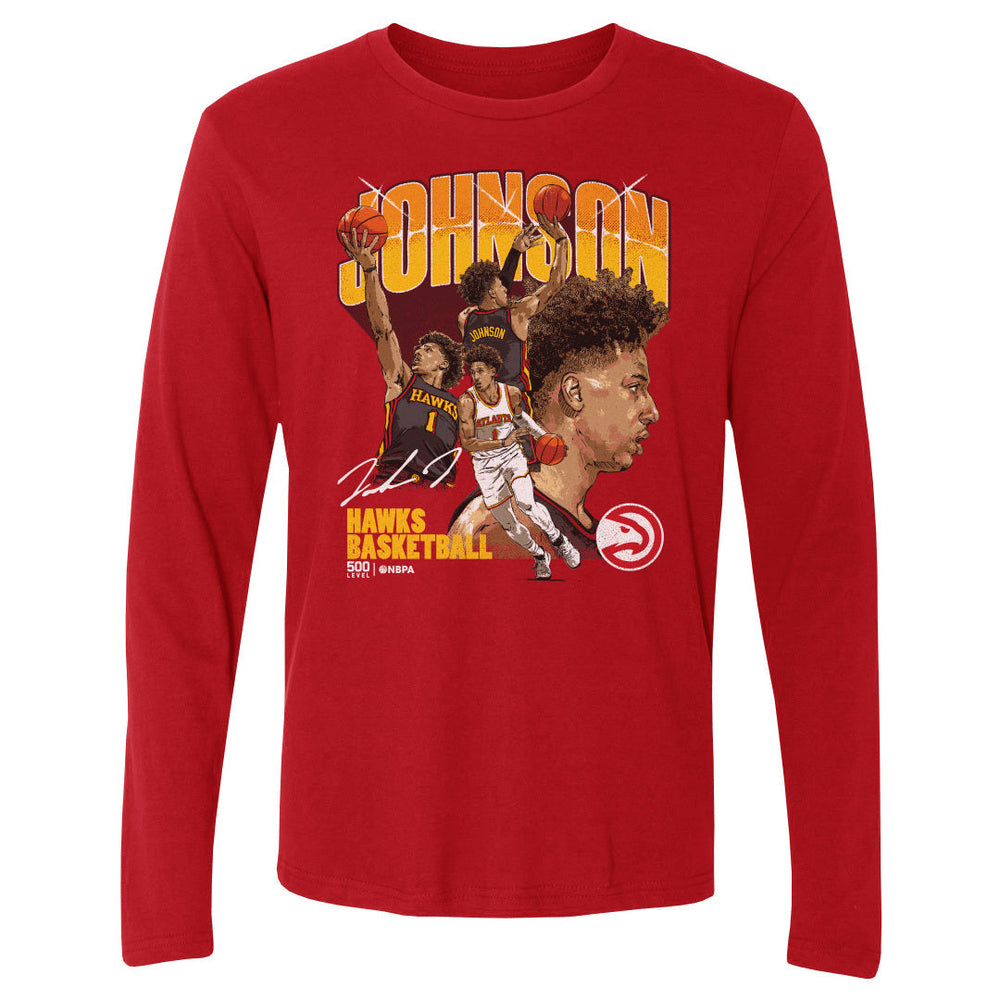 Jalen Johnson Atlanta Hawks Collage WHT (ONLINE ORDER ONLY)