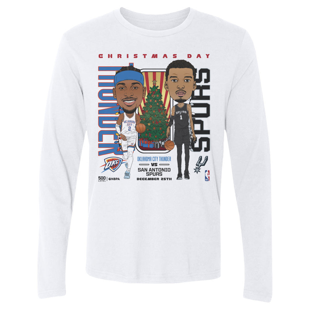 2025 NBA Christmas Day Match Up Thunder Vs. Spurs (ONLINE ORDER ONLY)