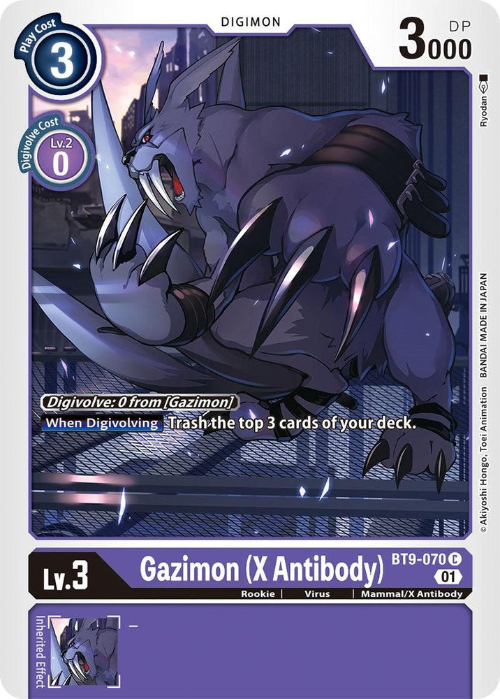 Gazimon (X Antibody) [BT9-070] [X Record] (ONLINE ORDER ONLY)
