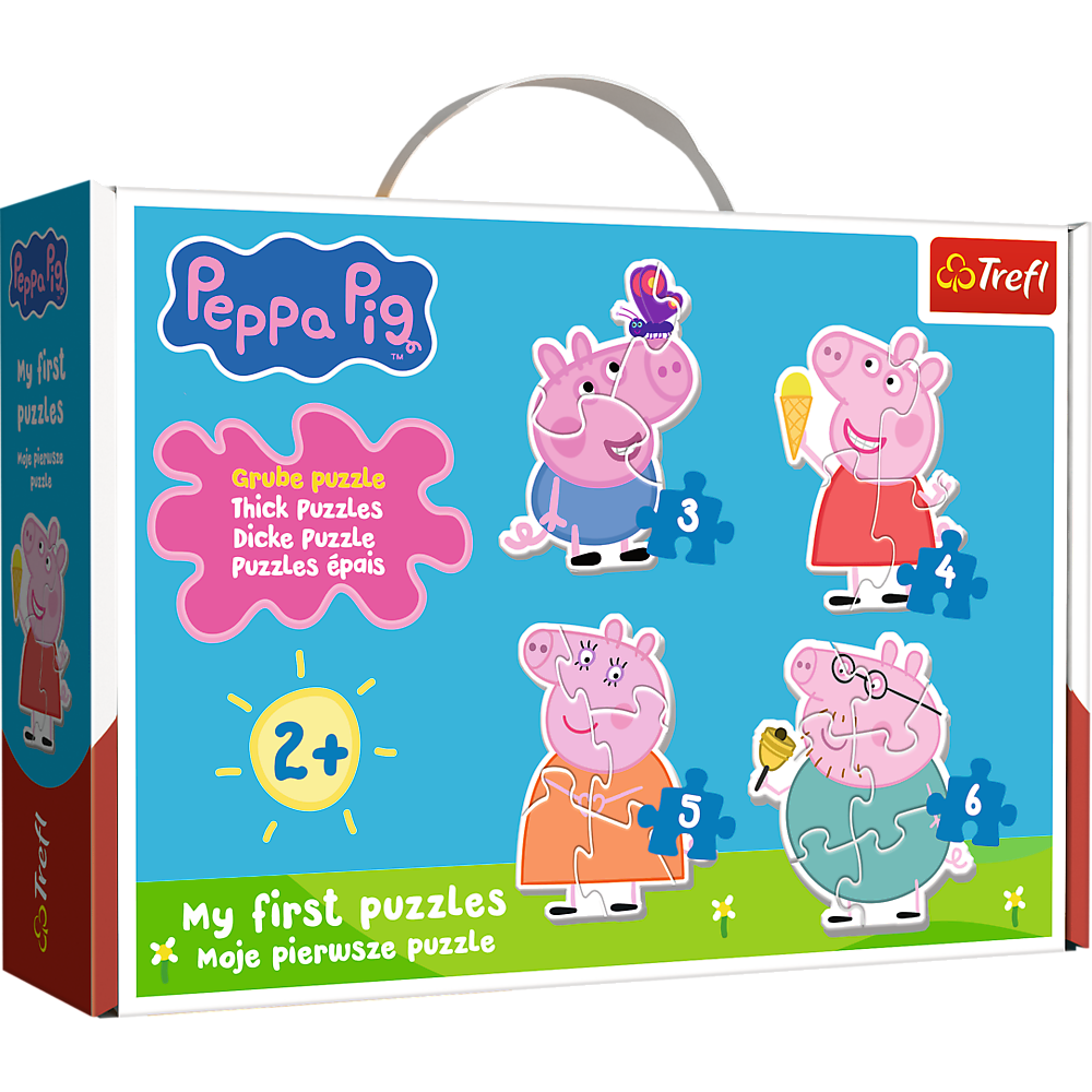 Trefl Baby Peppa Pig Classic Little Piggy Among Friends 3/4/5/6 Piece Jigsaw Puzzle (ONLINE ORDER ONLY)