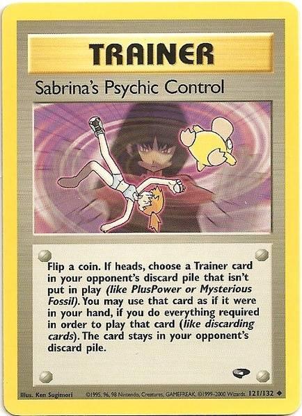 Sabrina's Psychic Control (121/132) [Gym Challenge Unlimited] (Online Only)