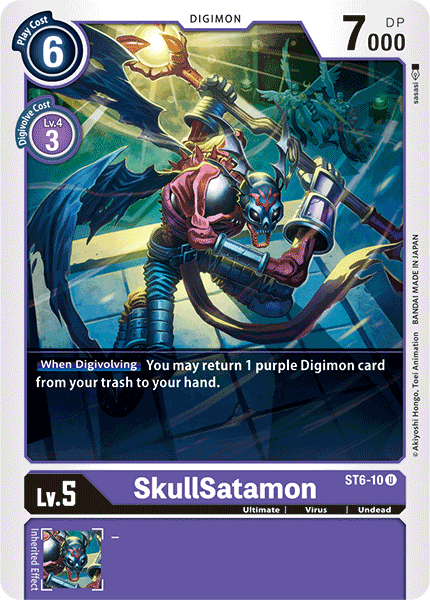 SkullSatamon [ST6-10] [Starter Deck: Venomous Violet] (ONLINE ORDER ONLY)
