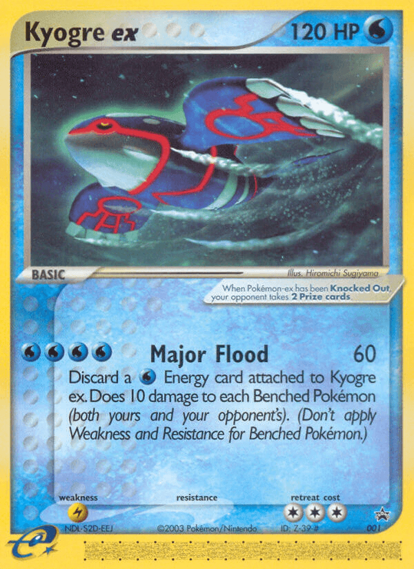 Kyogre ex (001) [Nintendo: Black Star Promos] (Online Only)