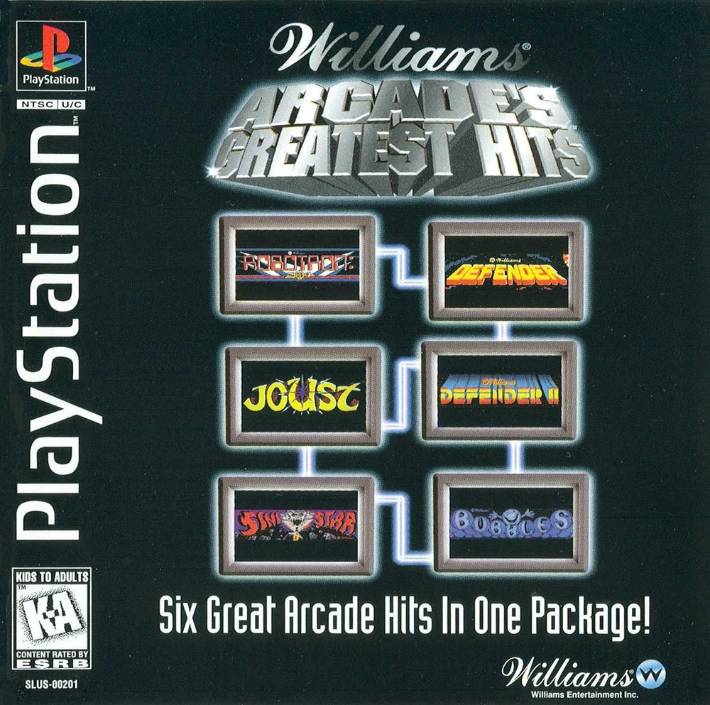 Williams Arcade's Greatest Hits (Playstation) (ONLINE ORDER ONLY)