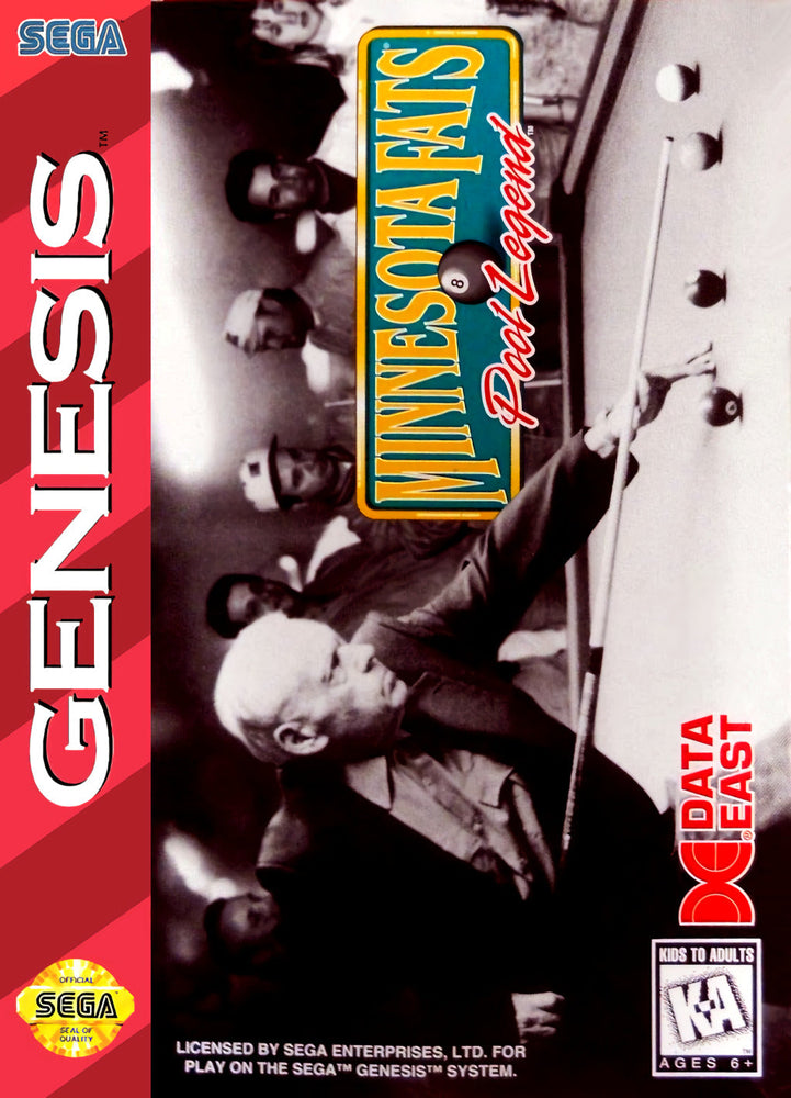 Minnesota Fats: Pool Legend (Sega Genesis) (ONLINE ORDER ONLY)